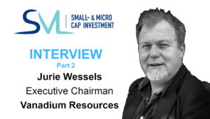 29.06.2022: Video Interview mit Jurie Wessels CEO von Vanadium Resources Teil 2