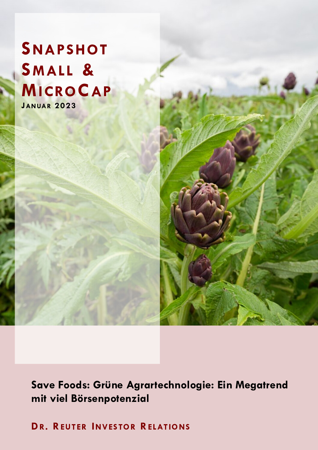 24.01.2023 Snapshot: Save Foods-Grüne Agrartechnologie: Ein Megatrend mit viel Börsenpotential