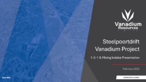 06.02.2023 Vanadium Resources: Retraction & replacement presentation