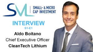 CleanTech Lithium: Interview mit Aldo Boitano (CEO) S1E1
